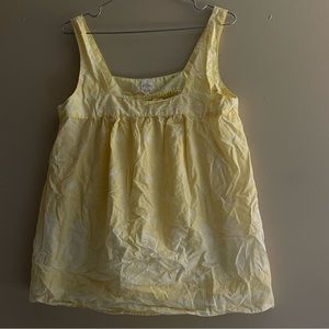 Vintage Yellow Baby Doll Top